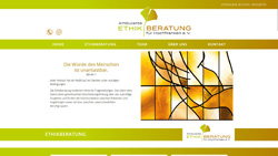 Screenshot Website www.ethikberatung-hochfranken.de