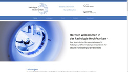 Screenshot Website www.radiologie-hochfranken.de